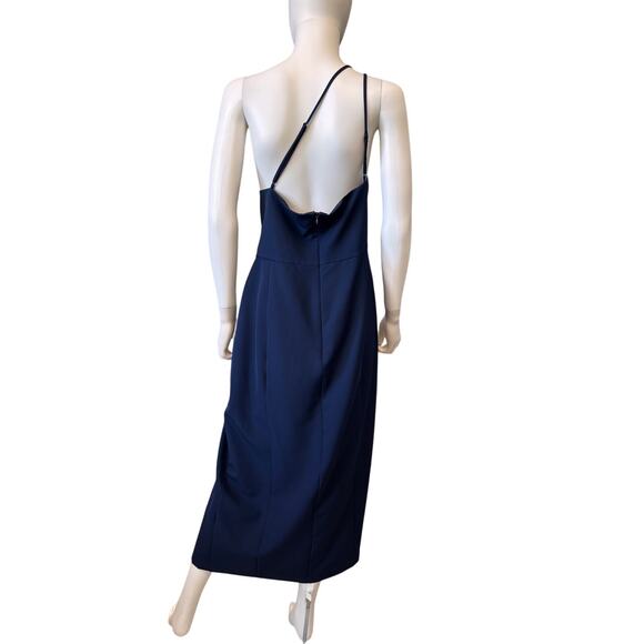 NEW WAYF Anthropologie The Lenore One Shoulder Column Slit Party Dress Size XXL - Picture 3 of 6